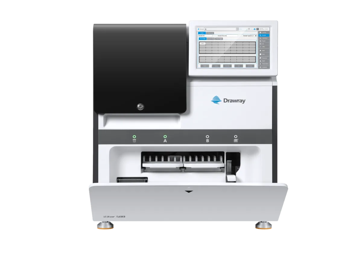 Analyseur d'immunoanalyse iStar 500, vue de face